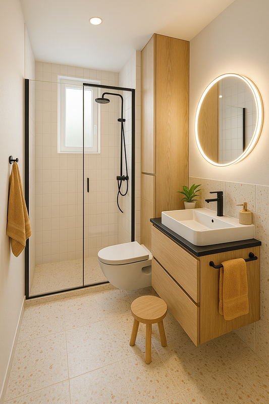 Mała łazienka 2–4 m²: plan i meble do małych wnętrz