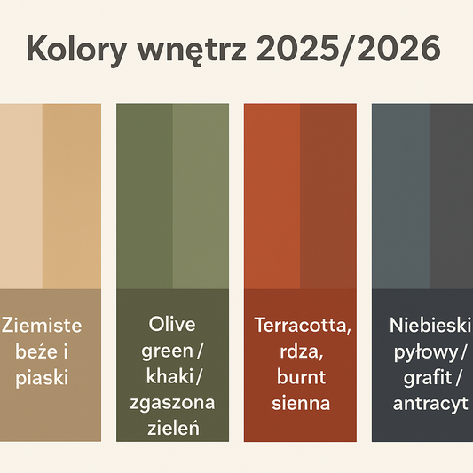 Kolory wnętrz 2025/2026: jakie barwy będą nadawać ton aranżacjom?