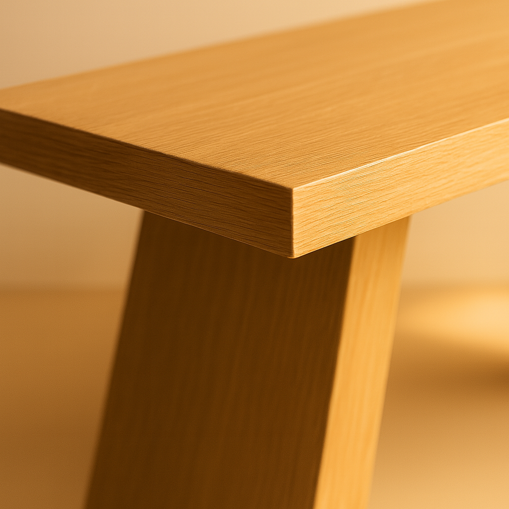 Stół HANA z litego dębu – minimalistyczny design w stylu Japandi